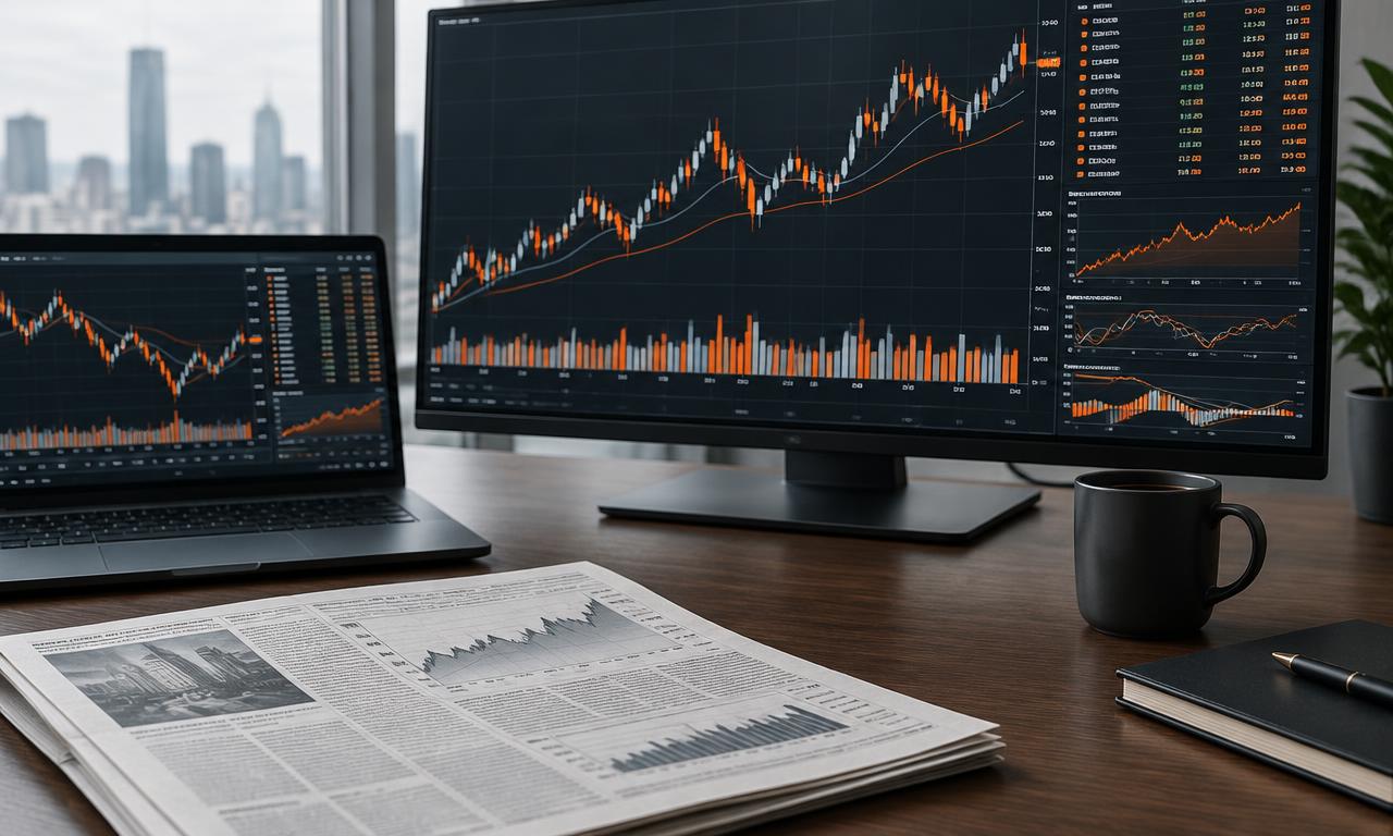 AI-generated editorial illustration: April Markets Outlook: 2026 Forecasts and Trends